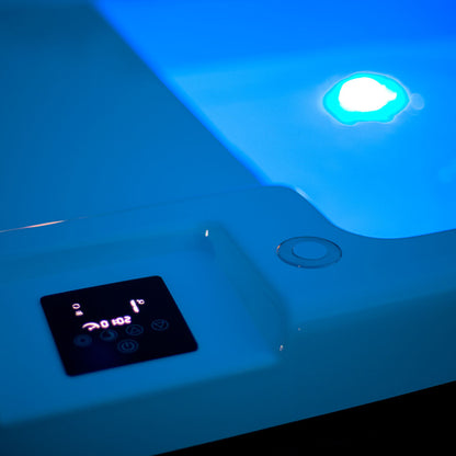 Iceland Cold Plunge Tub night lights control panel