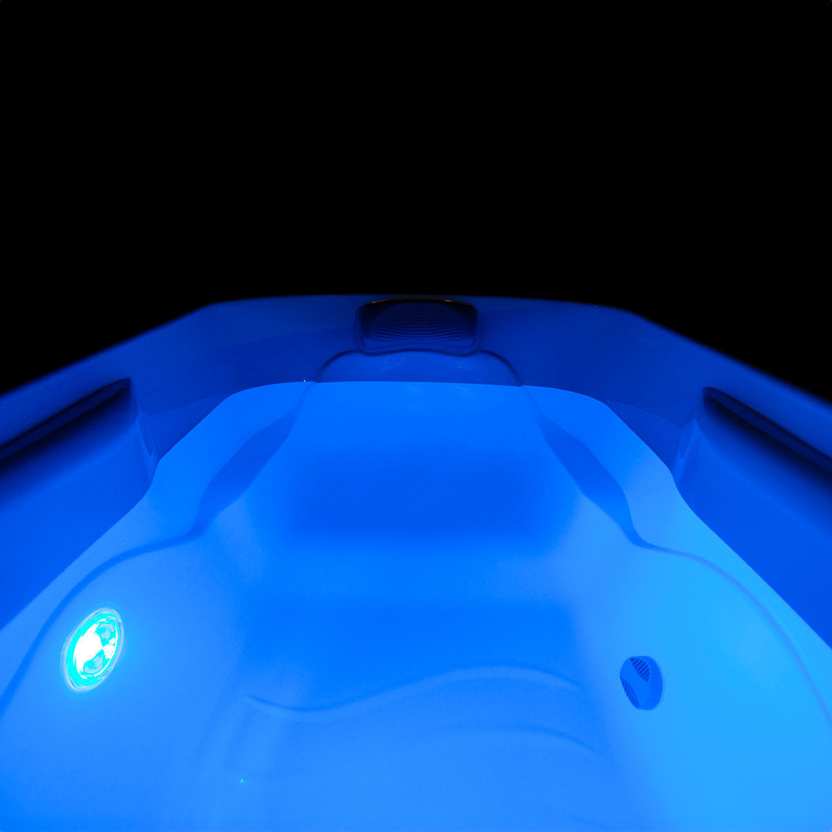 Iceland Cold Plunge Tub LED lights night